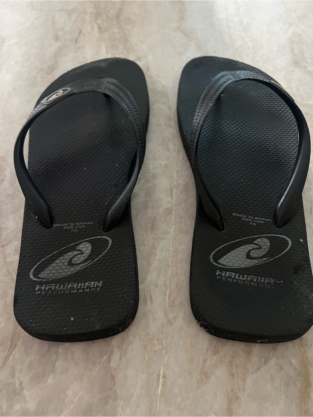 Black Flip Flops